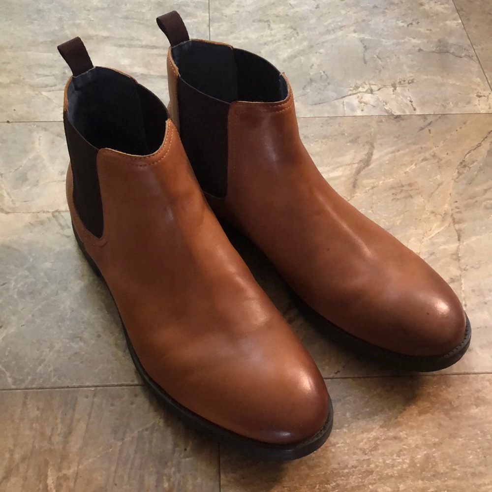 Gordon Rush brown leather boots hightop size 10